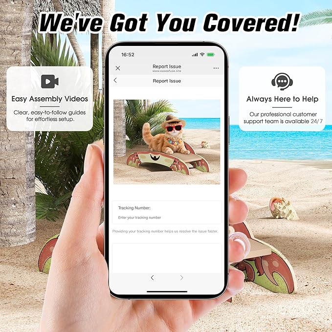 Crab-Shape Cardboard Cat Scratcher Bed Lounge for Indoor Cats, Durable 2-Side Curved Cute Cat Scratching Board Kitten Scratch Pad, Colorful