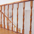 Baby Gates for Stairs with Banister, Guard Safety Net for Baby, 15ft x 3ft Stair Railing Mesh Barrier for Kids, Cats, Dogs, Child Safety Rail Guard - Dark Brown