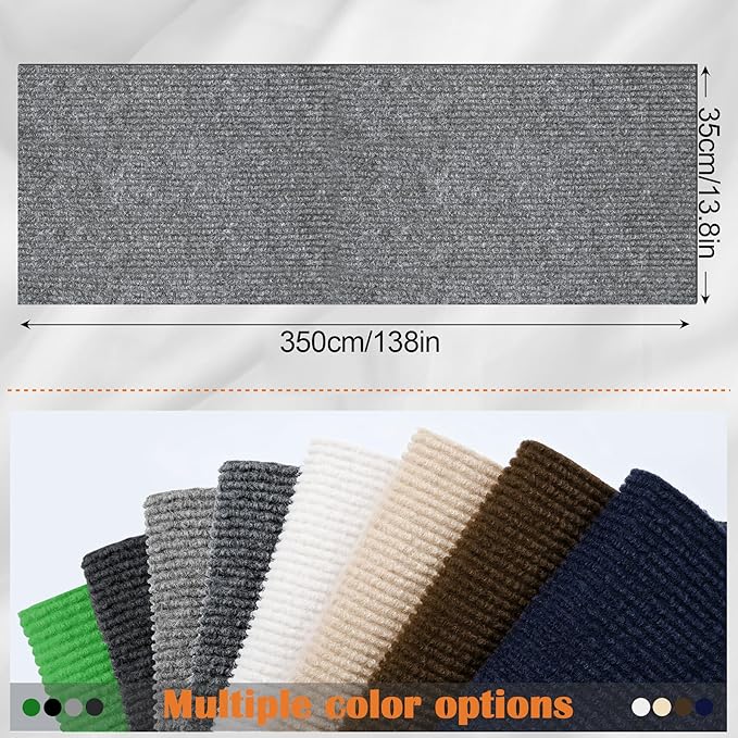 Cat Scratch Furniture Protector - 138" x 13.8" Trimmable Self-Adhesive Cats Claws Scratch Pads, DIY Cat Climbing Couch Protector for Scratch Post Cat Tree Replacement Indoor (Light Gray)