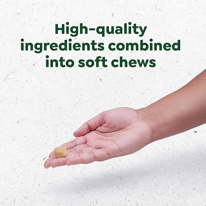 Greenies Dog Supplements 8-in-1 Multi-Benefit Dog Vitamins and Supplements Chicken Flavor, 15.5 oz. Container, 80 Count