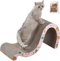 CSR1013D Kona 27" Modern Cardboard Double-Sided Wave Cat Scratcher with Catnip, Pattern Party