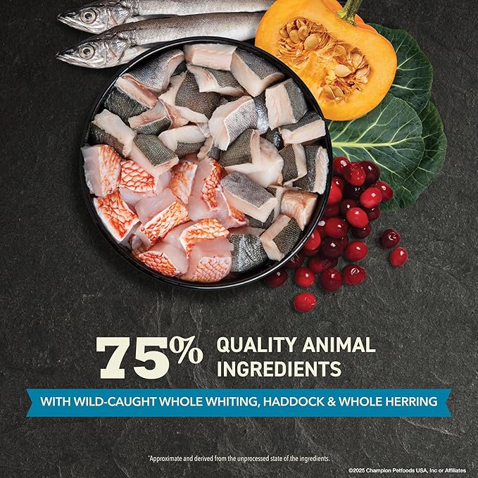 ACANA Grain-free Dry Cat Food, Wild Atlantic, Saltwater Fish with Freeze-Dried Liver, 4lb Bag