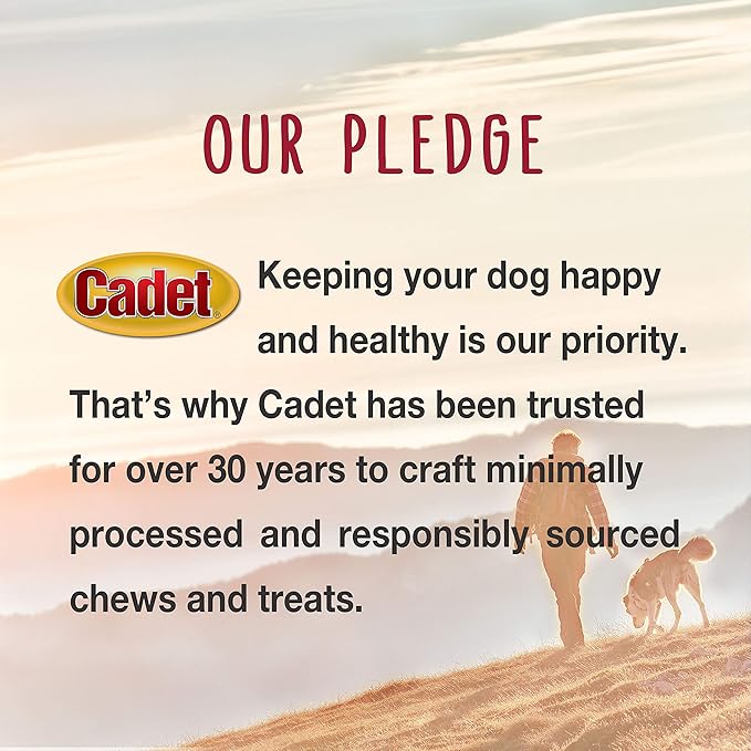 Cadet Gourmet Sweet Potato & Duck Wraps Limited-Ingredient Dog Chews, Healthy and Natural Training Treats for Small and Large Dogs, 14 oz