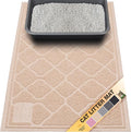 Neater Pets Neater Mat Cat Litter Mat, Thick & Durable Cat Mat for Litter Box, Trapper Pad Catches Mess to Protect Indoor Floors, Soft on Kitty Paws, Anti-Skid Grip Backing, Easy to Clean, Beige