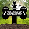 Custom Pet Cross Grave Markers Dog Outdoor | Memorial Burial Markers for Your Furry Friend | Cemetery Grave Pet Headstones for Dogs | Custom with Photo Resting Place Sign for Paw Companions
