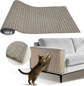 Natural Cork Cat Scratcher Mat, Self-Stick & Trimmable Furniture Protector for Couch, Door, Wall & Bed Corner, Claw-Friendly for Indoor Cats (Smoke Gray, 39.4 x 11.8 Inch)