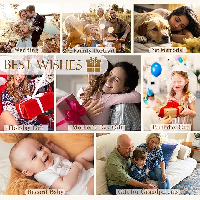 Pet Memorial 4x6 Picture Frame, Loss of Pet Sympathy Gift Dog Cat, Your Life Was a Gift Your Love Is a Treasure Picture Photo Frames for Desk Tabletop Wall Decoration