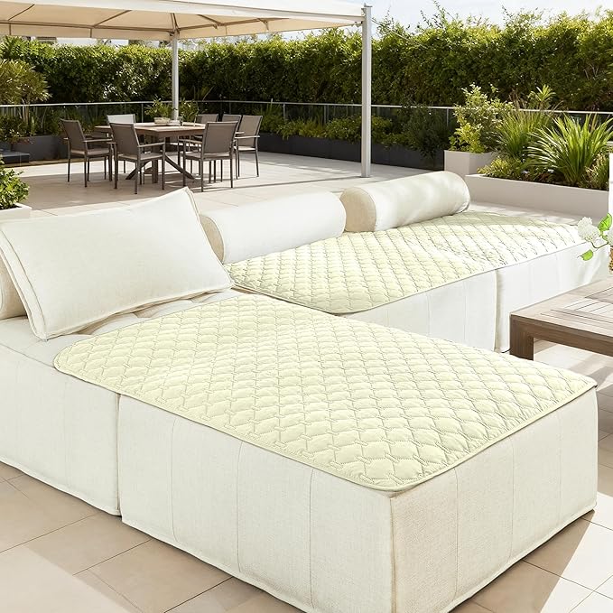 gogobunny 100% Double-Sided Waterproof Dog Bed Cover Pet Blanket Sofa Couch Furniture Protector for Puppy Large Dog Cat, Reversible (40x50 Inch (Pack of 1), Dark Cream/Light Cream)