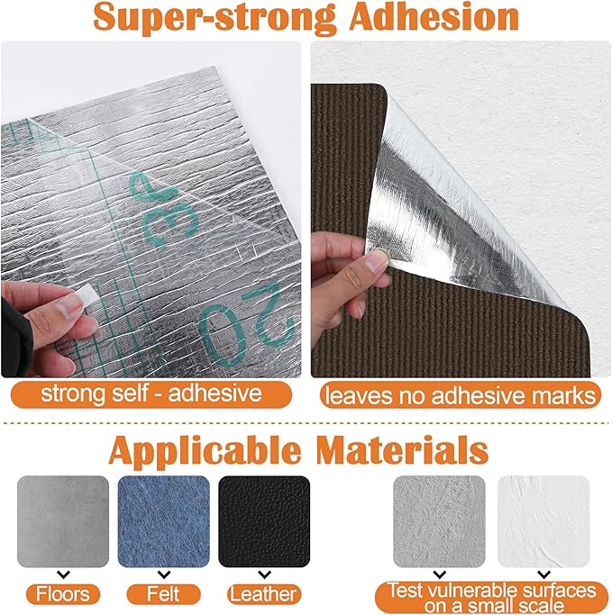 Cat Scratch Furniture Protector - 138" x 17" Trimmable Self-Adhesive Cats Claws Scratch Pads, DIY Cat Climbing Couch Protector for Scratch Post Cat Tree Replacement Indoor (Brown)