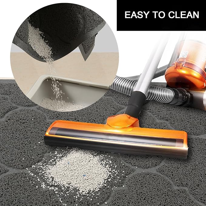 LittleTiger Cat Litter Mat, XL Super Size, Phthalate Free, Easy to Clean, 46x35 Inches, Durable, Soft on Paws, Large Litter Mat.