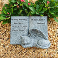 Customized Book Cat Tombstone Statue, Personalized Outdoor Cat Memorial Tombstone, Memorial Gift for Cat Lovers, Customized with Any Message