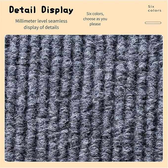 Cat -12"x78.5"Self-Adhesive Cat Scratching Carpet, Heavy-Duty Nail-Free Wall-Mounted Cat Activity Mat for Indoor Cats, Durable Pet Furniture for Kittens & Adult Cats （Dark Gray）