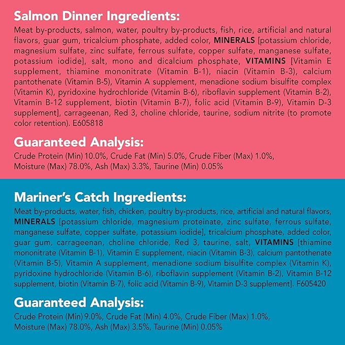 Purina Friskies Pate Wet Cat Food Variety Pack Seafood and Chicken Pate Favorites 40ct VP - (Pack of 40) 5.5 oz. Cans