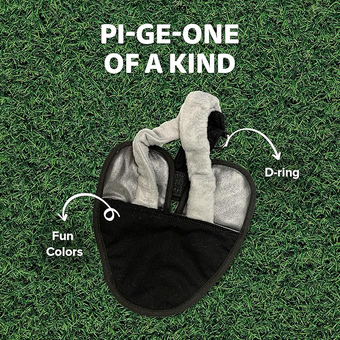 Hen Holster Premium Starter Kit - Bird Diaper, Wrap Around for Larger Pigeons, Small Breed Hens & Roosters - Leak-Proof, Comfortable Bird Harness with Sewn-in Liner & Hook & Loop Closure - XS, Black
