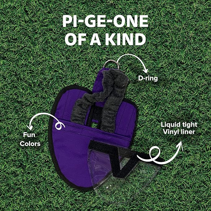 Hen Holster Starter Kit - Wrap-Around Duck Diaper w/Removable Liner & Fixed Tab - Durable, Secure Fit, Easy-to-Wear - Essential Duck Supplies for Real Ducks, Made in USA - Purple, XS